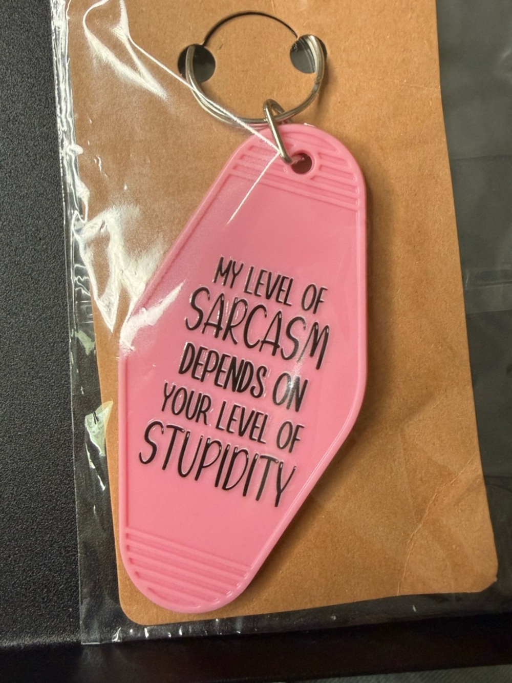 Funny Retro Motel Style Keychain